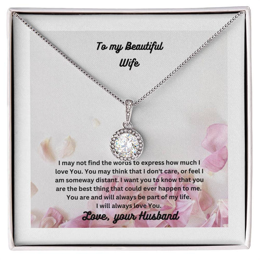 Beautiful Necklace for your wife with a message card.