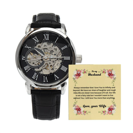 Great gift for all occasions. Beautiful Men's watch to show your love.